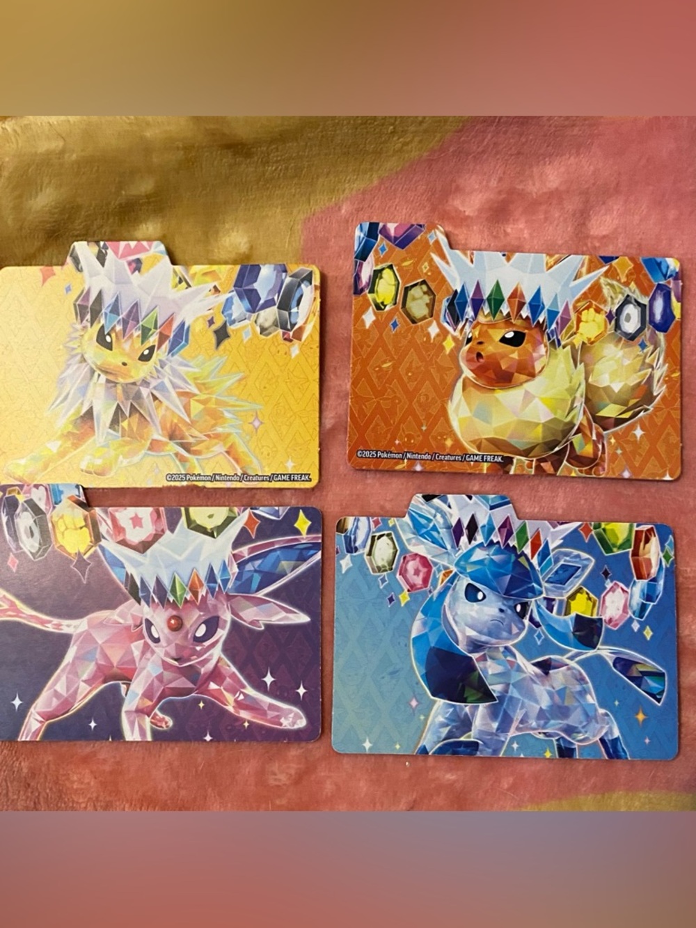 *BUNDLE FOR DEAL* 4 Pokémon Prismatic Evolutions Dividers